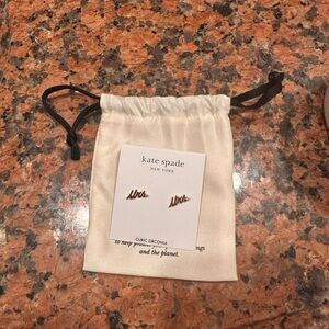 Kate Spade New York Gold 'Mrs' Earrings